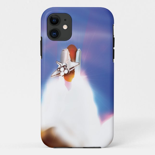 Space Shuttle Launch Illustration Case-Mate iPhone Case (Back)