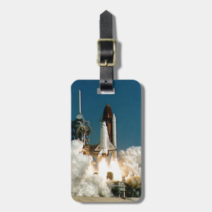 SPACE SHUTTLE LAUNCH - NASA ROCKET PHOTO LUGGAGE TAG