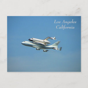 Space Shuttle Over Los Angeles Postcard! Postcard