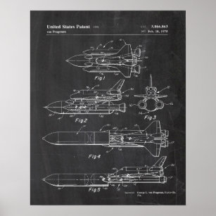 Space Shuttle Patent Poster