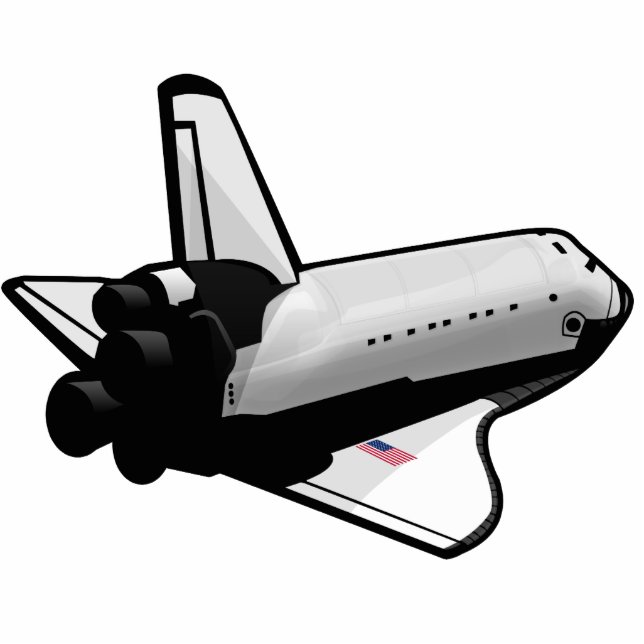 Space Shuttle Photo Sculpture Key Ring (Front)