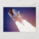 Space Shuttle Postcard<br><div class="desc">Post Card depicting flight of a space shuttle</div>