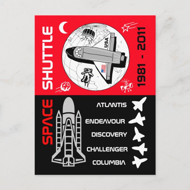 Space Shuttle Postcard 2 (Front)