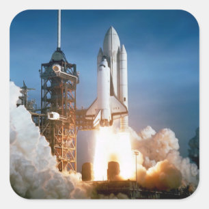 "Space Shuttle" Square Sticker