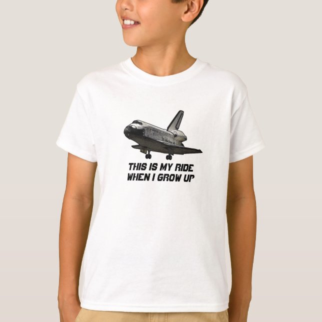 Space Shuttle t-shirt for kids (Front)