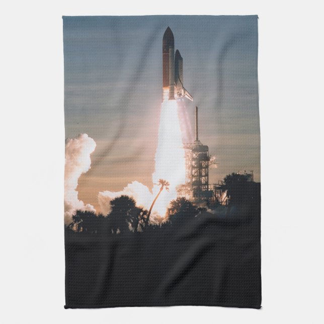 Space Shuttle Tea Towel (Vertical)