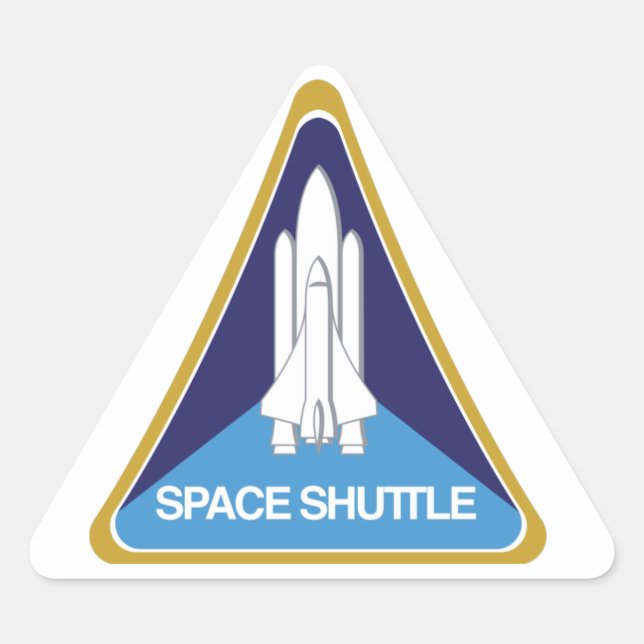 Space Shuttle Triangle Sticker (Front)