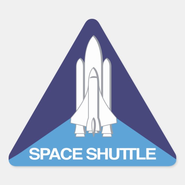 Space Shuttle Triangle Triangle Sticker (Front)