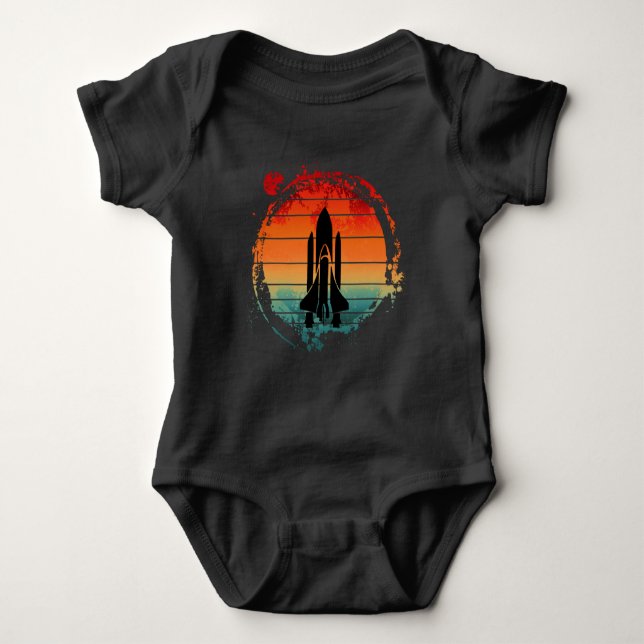 SPACE SHUTTLE VINTAGE BABY BODYSUIT (Front)