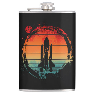 SPACE SHUTTLE VINTAGE HIP FLASK