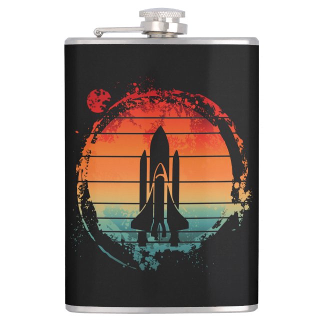 SPACE SHUTTLE VINTAGE HIP FLASK (Front)