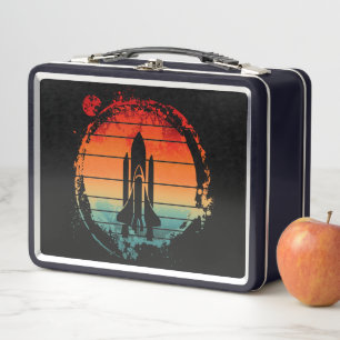 SPACE SHUTTLE VINTAGE METAL LUNCH BOX