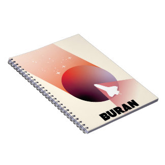 Space Shuttle Vintage style space art. Notebook