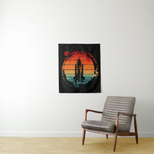 SPACE SHUTTLE VINTAGE TAPESTRY