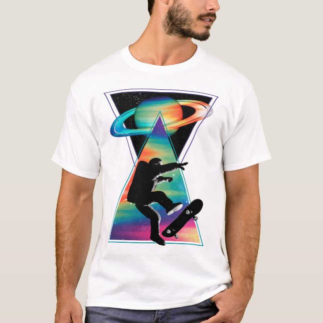 Space skateboarding T-Shirt (Front)