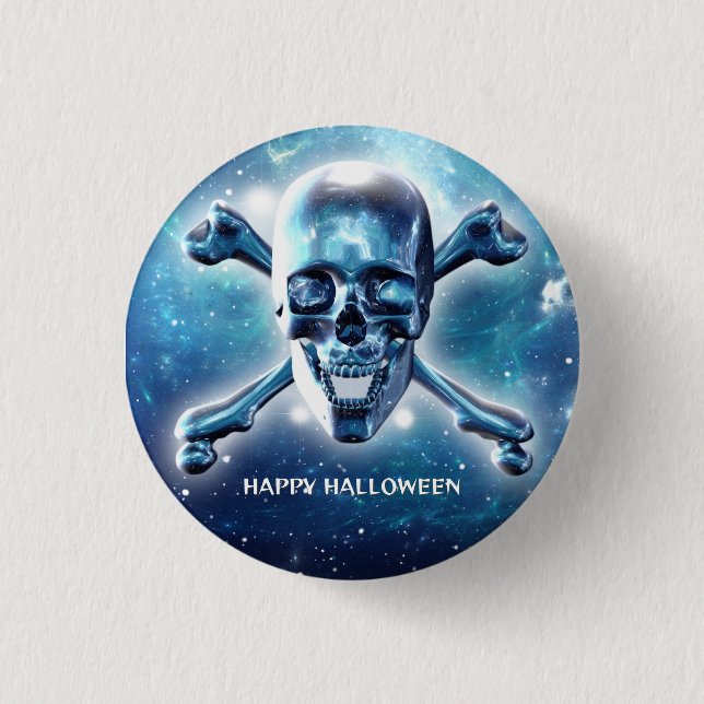 Space skull. Customised 3 Cm Round Badge (Front)