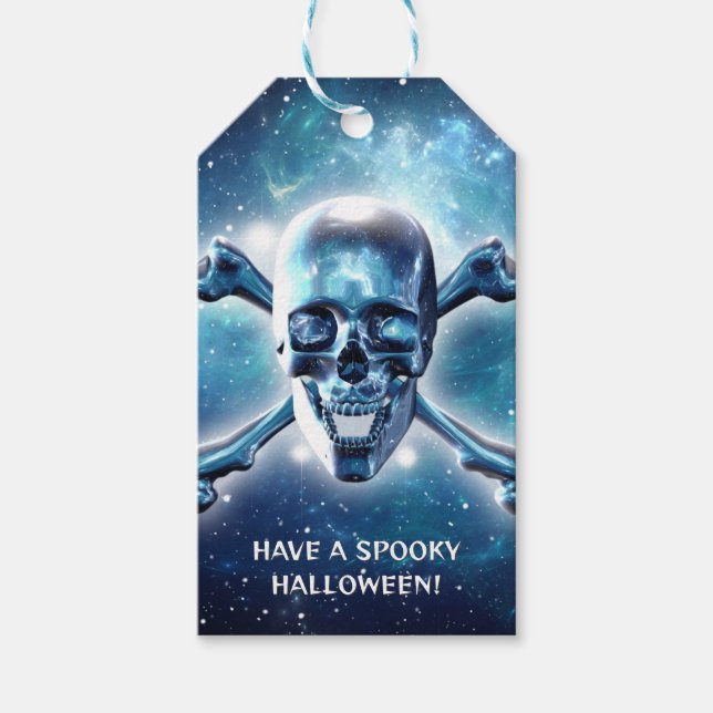 Space skull. Customised Gift Tags (Front)