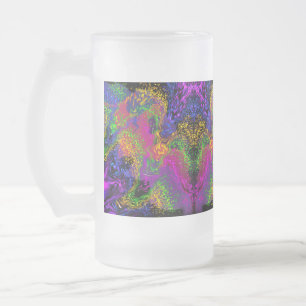 Space Sky Under The Water Frosted Glass Beer Mug