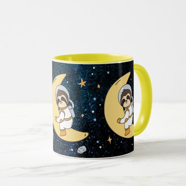 Space Sloth Mug (Front Right)