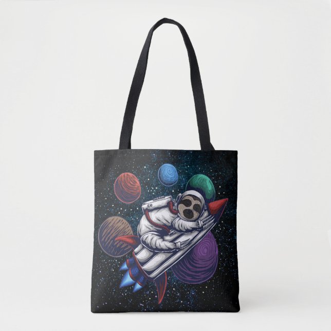 Space Sloth Tote Bag (Front)
