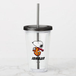 SPACE Snoopy Add Your Name Acrylic Tumbler