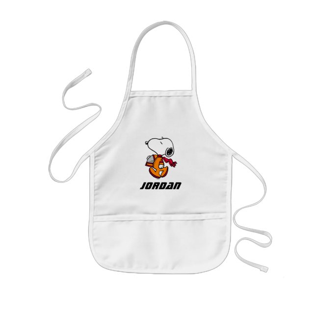 SPACE | Snoopy | Add Your Name Kids Apron (Front)