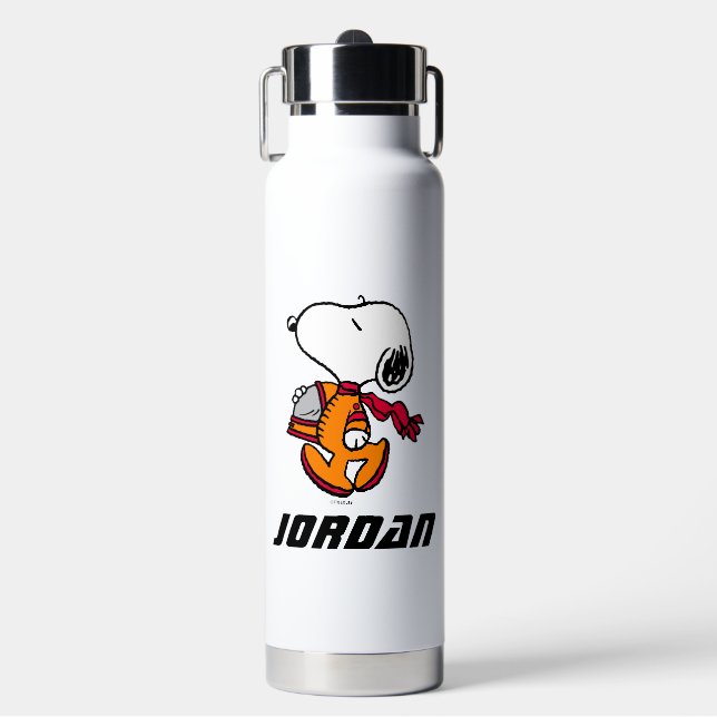 SPACE | Snoopy | Add Your Name Water Bottle (Front)