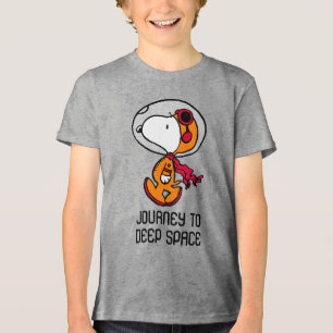 SPACE   Snoopy Astronaut Tri-Blend Shirt