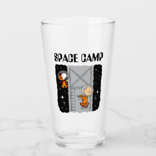 SPACE Snoopy & Charlie Brown Glass