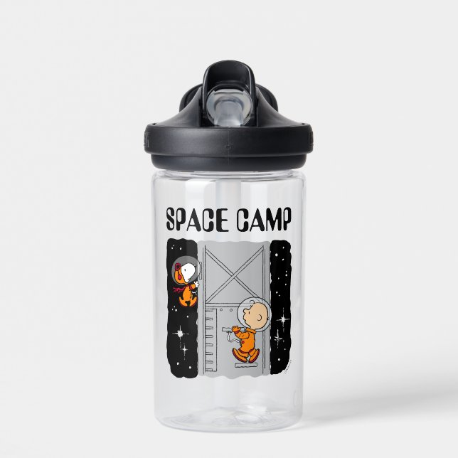 SPACE | Snoopy & Charlie Brown Water Bottle (Front)