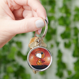 SPACE   Snoopy Geometric Moon Walk Key Ring
