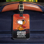 SPACE | Snoopy Geometric Moon Walk Luggage Tag<br><div class="desc">This Peanuts artwork celebrates the 50th Anniversary of the 1969 Apollo 10 orbit of the moon and the Apollo 11 moon landing. This design features geometric shapes and Snoopy in space.</div>