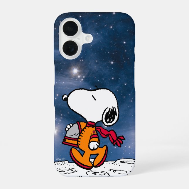 SPACE | Snoopy iPhone 16 Case (Back)
