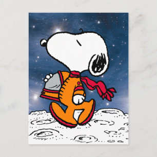 SPACE   Snoopy Postcard