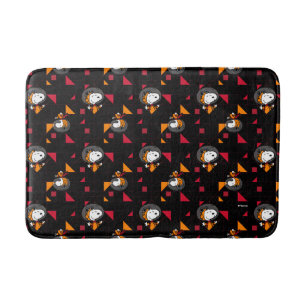 SPACE Snoopy Space Suit Black Pattern Bath Mat