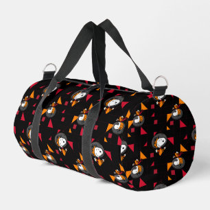 SPACE   Snoopy Space Suit Black Pattern Duffle Bag