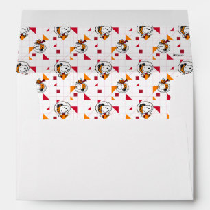 SPACE   Snoopy Space Suit White Pattern Envelope