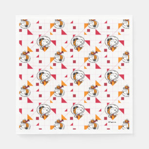SPACE   Snoopy Space Suit White Pattern Napkin