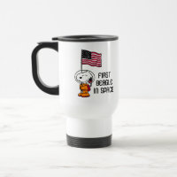 SPACE | Snoopy With Flag Astronaut