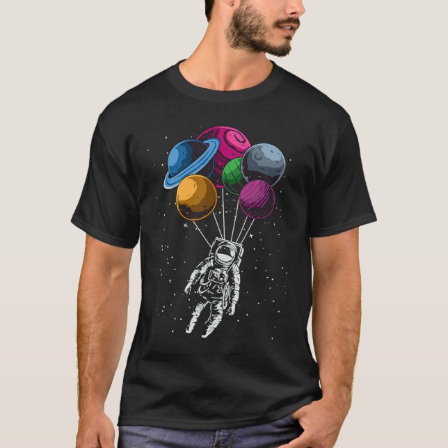 Space  Solar System Planets Spaceman Astronaut Spa T-Shirt (Front)