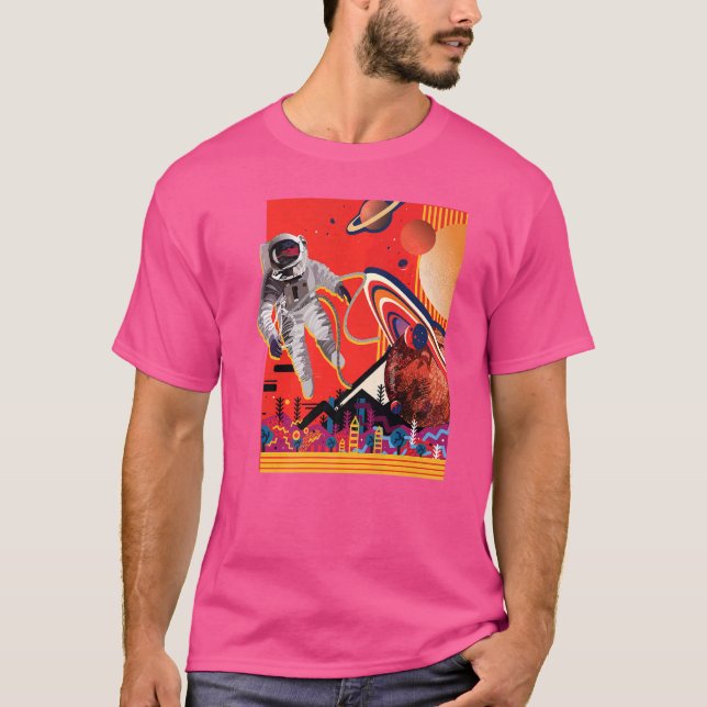 Space Space Universe Planets T-Shirt (Front)