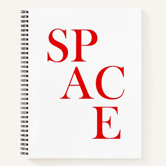 Space Spiral Notebook  (Front)