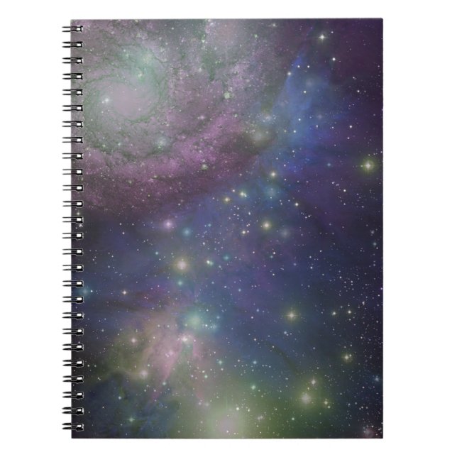 Space, stars, galaxies and nebulas notebook (Front)