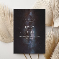 Space Stars Milky Way Galaxy Wedding Save the Date