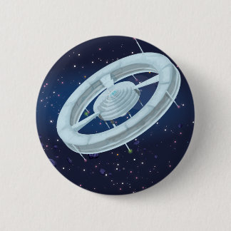 Space Station 6 Cm Round Badge
