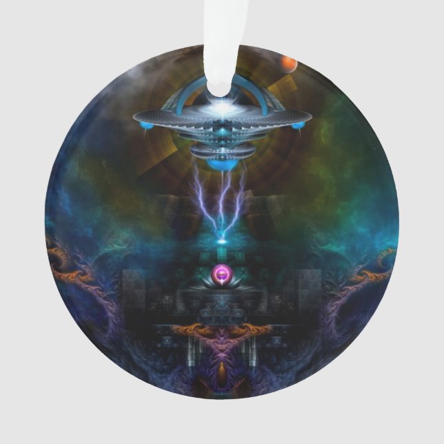 Space Station Ansarious Acrylic Ornament (Front)