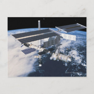 Space Station in Orbit 9 Postcard