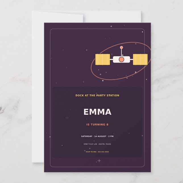 Space Station Invitation (Front)