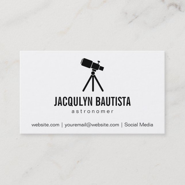 Space | Stellar (telescope II) Business Card (Front)