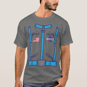 Space Suit Astronaut Cosmos Halloween Costume Men  T-Shirt